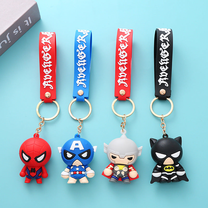 Wholesale of Keychain Pendants Cartoon Figurine Key Rings Couple-Friendly Schoolbag Small Gifts M.72