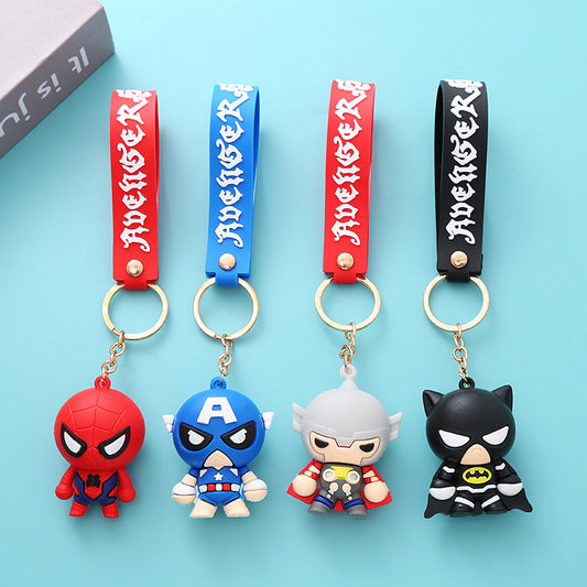 Wholesale of Keychain Pendants Cartoon Figurine Key Rings Couple-Friendly Schoolbag Small Gifts M.72