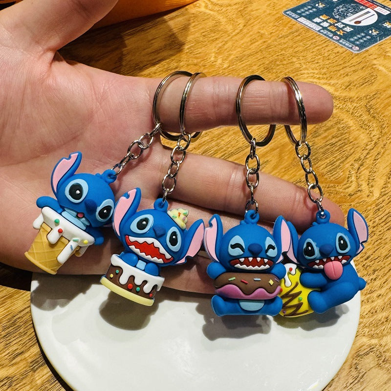 Cartoon Keychain PVC Soft Rubber 3D Doll Pendant Keyring - Kindergarten Prizes & Event Small Gifts Wholesale M.72