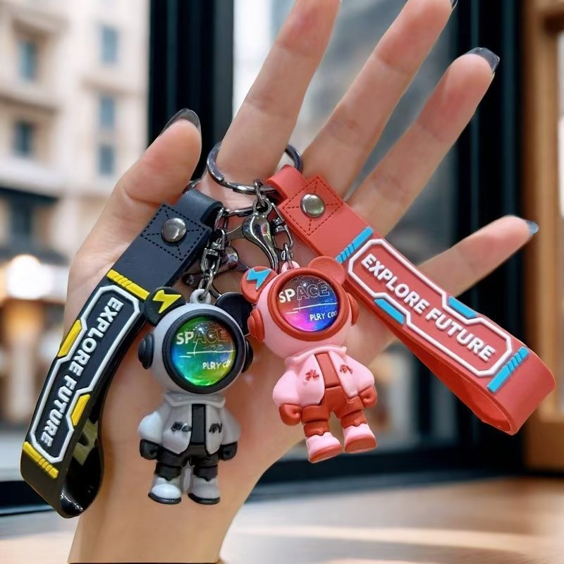 New-Style Cool Space Ranger & Astro Rabbit Silicone Keychains Backpack Accessories Claw Machine & Street Promotion Gift Items (Wholesale) M.72