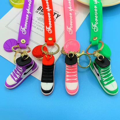 Wholesale of Creative Basketball Shoe Keychains Pendants Car Key Rings Personalized Couple Bag Charms for Men & Women Gift Items M.72