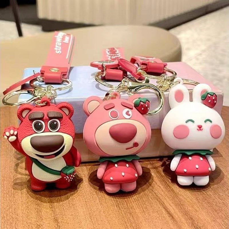 Wholesale of Cartoon Figurine Pendants Car Key Chains Keychains Cute Couple Bag Charms Small Gifts M.72
