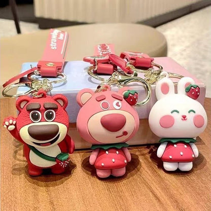 Wholesale of Cartoon Figurine Pendants Car Key Chains Keychains Cute Couple Bag Charms Small Gifts M.72