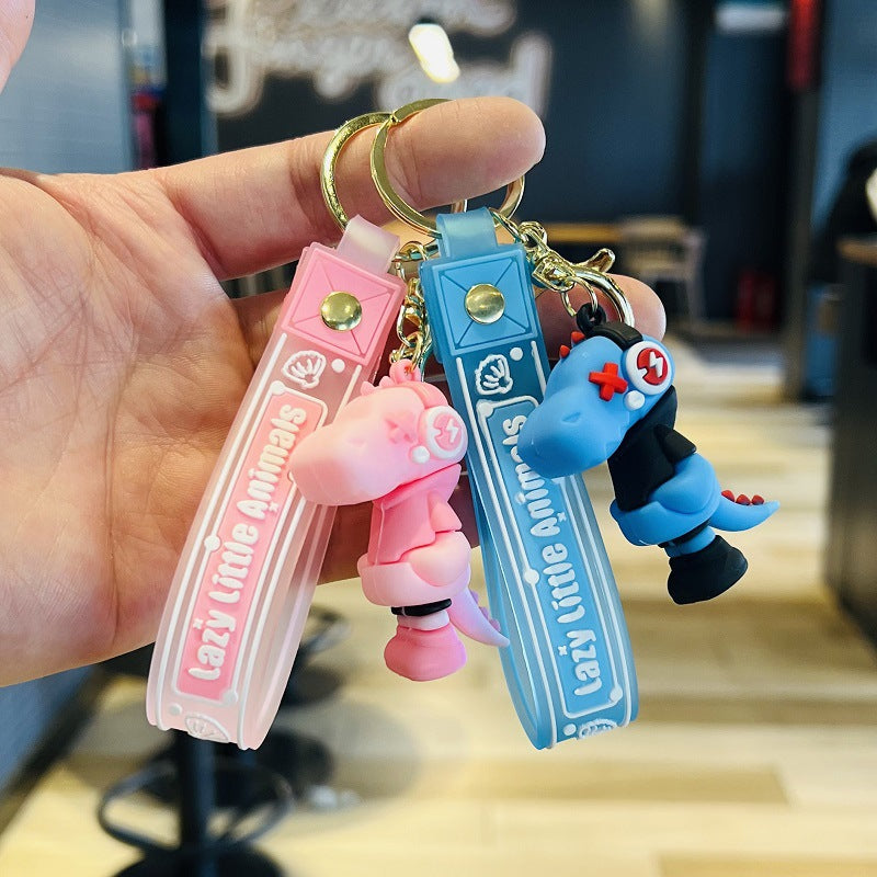 Cartoon Lightning Dragon Keychain 3D Doll Backpack Pendant Car Keyring - Ideal for Mall & Company Event Gifts M.72