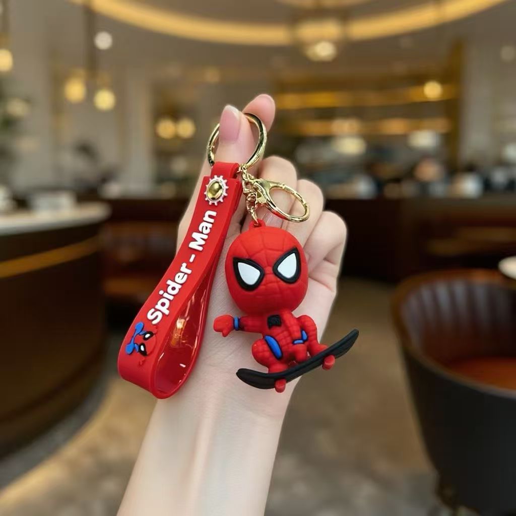 Cross-Border Keychains Super Cute Chibi Figurine Pendants Car Key Rings Bag Accessories Small Gifts M.72