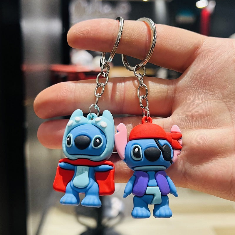 Wholesale of Creative Cartoon Keychains 3D Soft Rubber Doll Bag Charms Small Children's Gifts for Corporate & Mall Events M.72