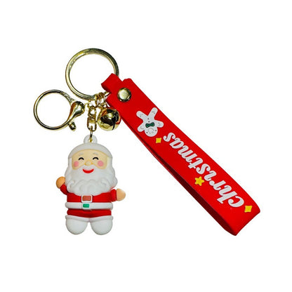 Christmas Keychain & Bag Charm Couple Car Key Ring Small Gift for Company/Mall Christmas Events & Kids M.72