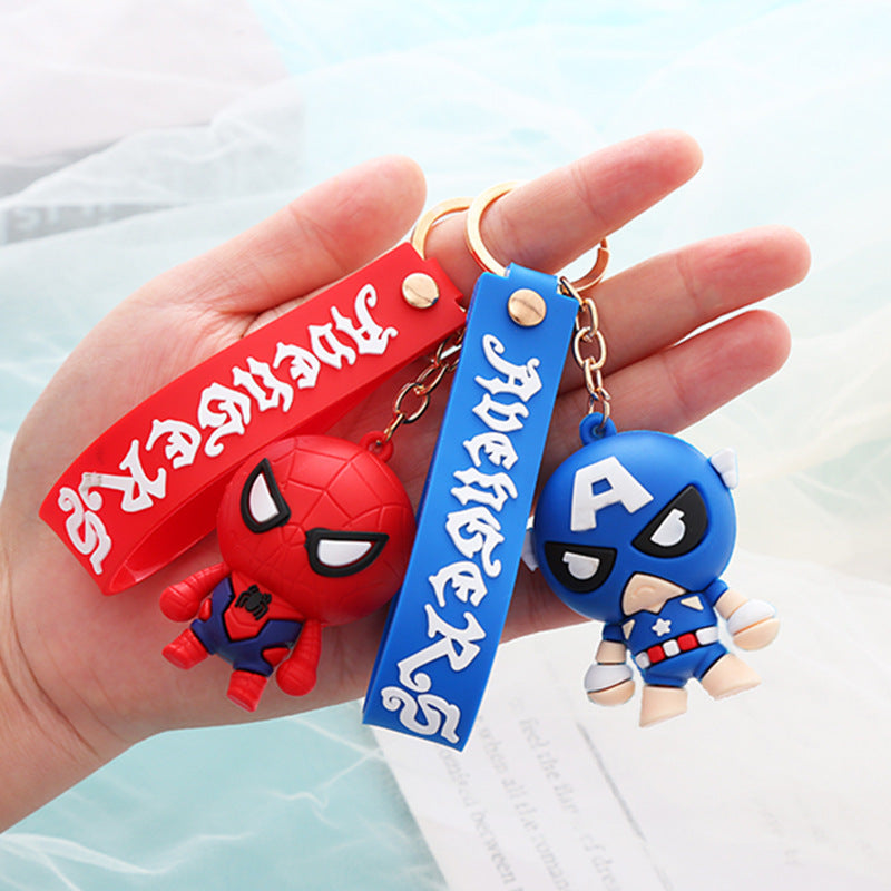 Wholesale of Keychain Pendants Cartoon Figurine Key Rings Couple-Friendly Schoolbag Small Gifts M.72