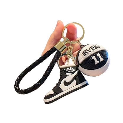 Wholesale of New-Style Creative Basketball & Sneaker Keychains Exquisite Pendants Couple-Friendly Schoolbag & Car Key Ring Charms Gift Items M.72
