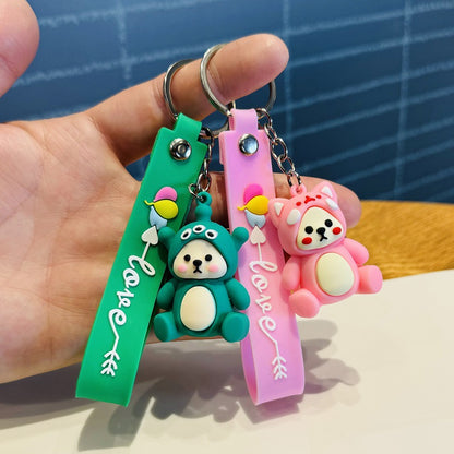 Wholesale of Creative Cute Bear Keychains 3D Doll Bag Charms & Pendants Suitable as Student Prizes and Event Small Gifts M.72
