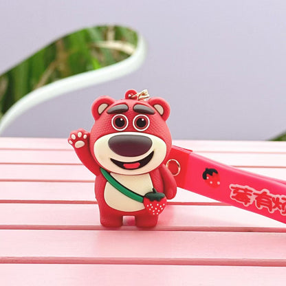 Wholesale of Cartoon Keychains Couple Figurines Car Key Chains and Bag Charms Small Gifts M.72