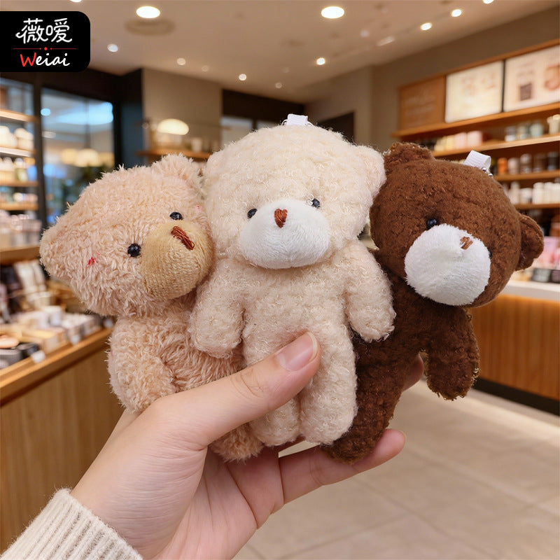 Soft & Cute Blush Big-Head Bear Teddy Bear & Conjoined Bear Charms Bouquet Accessories Mini Bear Pendants Gift Items (Wholesale) M.72