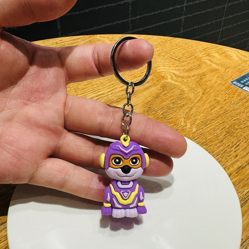 Wholesale of Cartoon Dog Keychains, 3D Soft Gel Plush Doll Bag Charms, Prizes and Small Gifts for Kindergarten Children and Primary School Students M.72