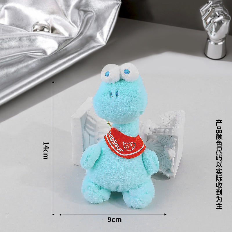 Internet-Famous Cute Big-Eyed Dinosaur Plush Dolls Women's Bag Charms Keychains Claw Machine Plush Toys M.72