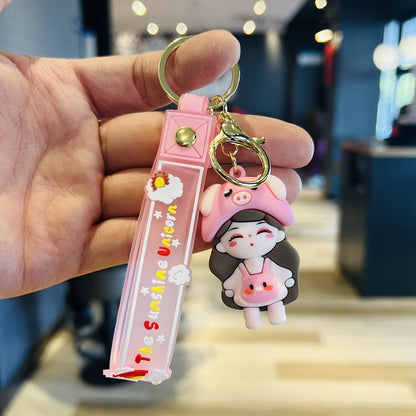 Wholesale Cartoon Twelve - Zodiac Car Keychains for Girls, Cute Little Snake Doll Bag Charms & Key Rings as Small Gifts M.72