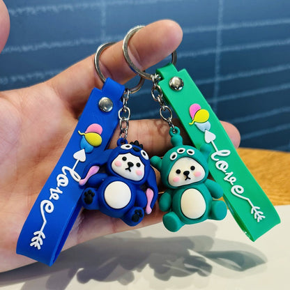Wholesale of Creative Cute Bear Keychains 3D Doll Bag Charms & Pendants Suitable as Student Prizes and Event Small Gifts M.72