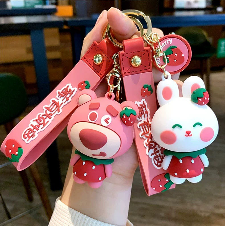 Wholesale of Cartoon Figurine Pendants Car Key Chains Keychains Cute Couple Bag Charms Small Gifts M.72