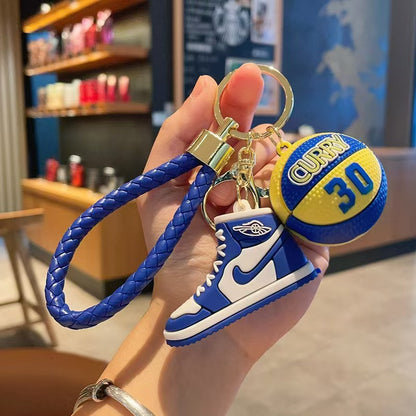 Wholesale of New-Style Creative Basketball & Sneaker Keychains Exquisite Pendants Couple-Friendly Schoolbag & Car Key Ring Charms Gift Items M.72