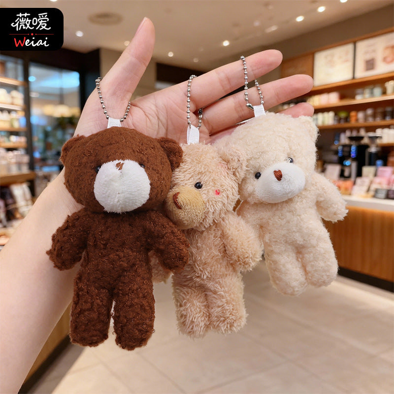 Soft & Cute Blush Big-Head Bear Teddy Bear & Conjoined Bear Charms Bouquet Accessories Mini Bear Pendants Gift Items (Wholesale) M.72