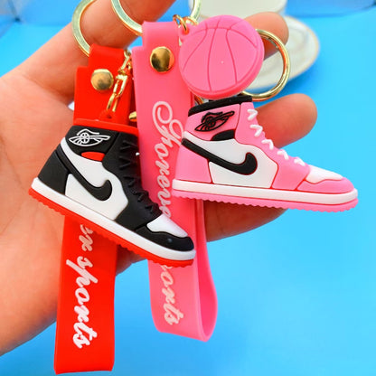Wholesale of Creative Basketball Shoe Keychains Pendants Car Key Rings Personalized Couple Bag Charms for Men & Women Gift Items M.72