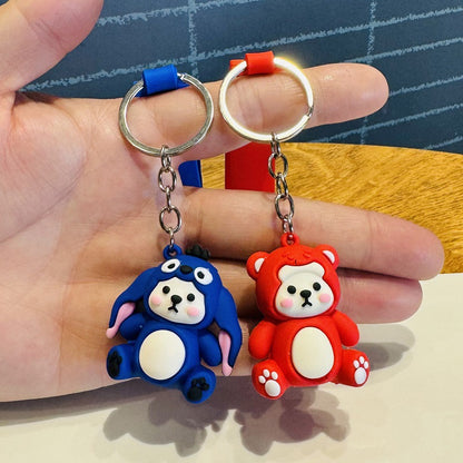 Wholesale of Creative Cute Bear Keychains 3D Doll Bag Charms & Pendants Suitable as Student Prizes and Event Small Gifts M.72