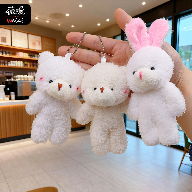 Soft & Cute Blush Big-Head Bear Teddy Bear & Conjoined Bear Charms Bouquet Accessories Mini Bear Pendants Gift Items (Wholesale) M.72