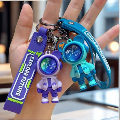 New-Style Cool Space Ranger & Astro Rabbit Silicone Keychains Backpack Accessories Claw Machine & Street Promotion Gift Items (Wholesale) M.72