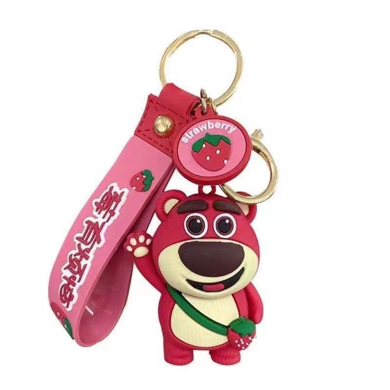 Wholesale of Cartoon Keychains Couple Figurines Car Key Chains and Bag Charms Small Gifts M.72