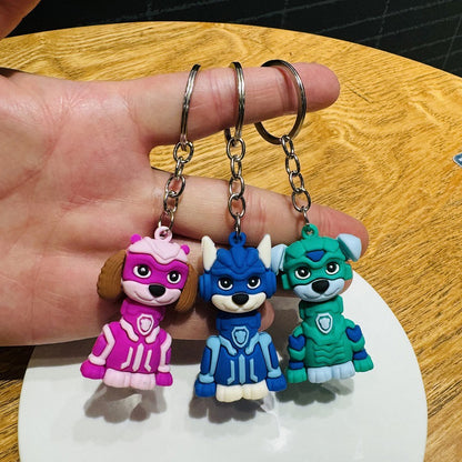 Wholesale of Cartoon Dog Keychains, 3D Soft Gel Plush Doll Bag Charms, Prizes and Small Gifts for Kindergarten Children and Primary School Students M.72