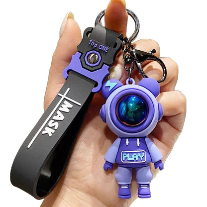 Lightning Bear Keychains Cute Internet-Famous Plush Dolls Couple Gifts for Men and Women Schoolbag & Car Key Charms M.72