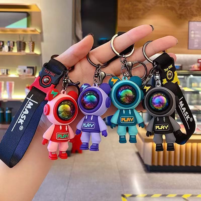 New-Style Cool Space Ranger & Astro Rabbit Silicone Keychains Backpack Accessories Claw Machine & Street Promotion Gift Items (Wholesale) M.72