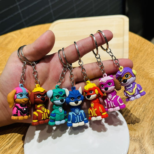 Wholesale of Cartoon Dog Keychains, 3D Soft Gel Plush Doll Bag Charms, Prizes and Small Gifts for Kindergarten Children and Primary School Students M.72