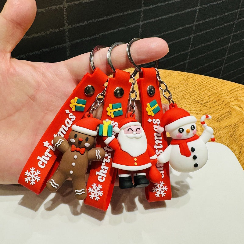 Santa Claus Keychains Bag Charms, Small Christmas Gifts for Kids Company & Mall Event Gifts on Christmas Eve M.72