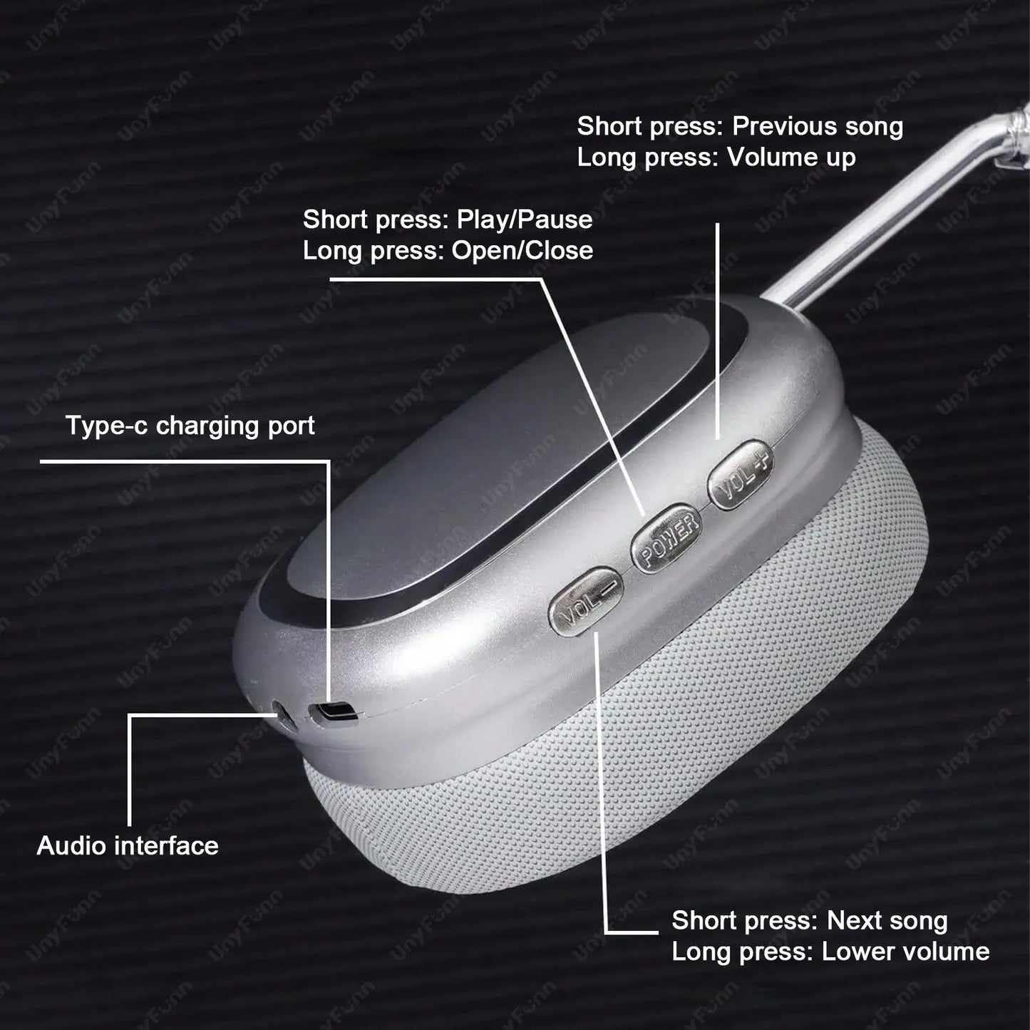 Auriculares Bluetooth 2025 montados en la cabeza B35 Auriculares deportivos con calidad de sonido HIFI estéreo real Auriculares inalámbricos de alta calidad de sonido