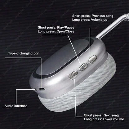 Auriculares Bluetooth 2025 montados en la cabeza B35 Auriculares deportivos con calidad de sonido HIFI estéreo real Auriculares inalámbricos de alta calidad de sonido