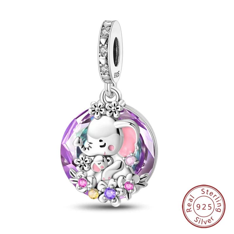 Fashion Bee Astronaut Eiffel Tower 925Silver Charms Beads  Original Bracelet Fine DIY Jewelry 912349723-400S