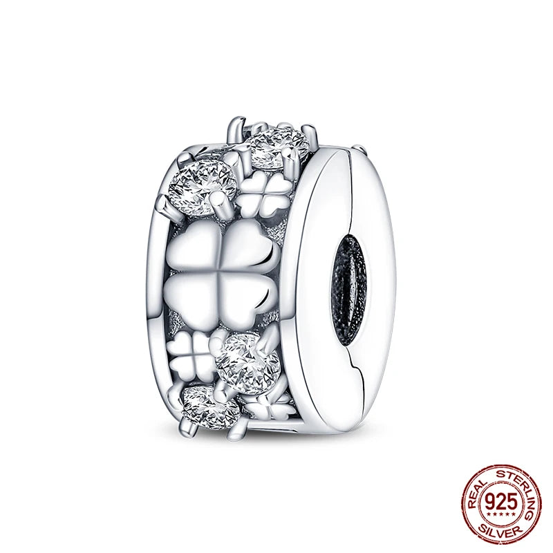 Fashion Bee Astronaut Eiffel Tower 925Silver Charms Beads  Original Bracelet Fine DIY Jewelry 912349723-400S