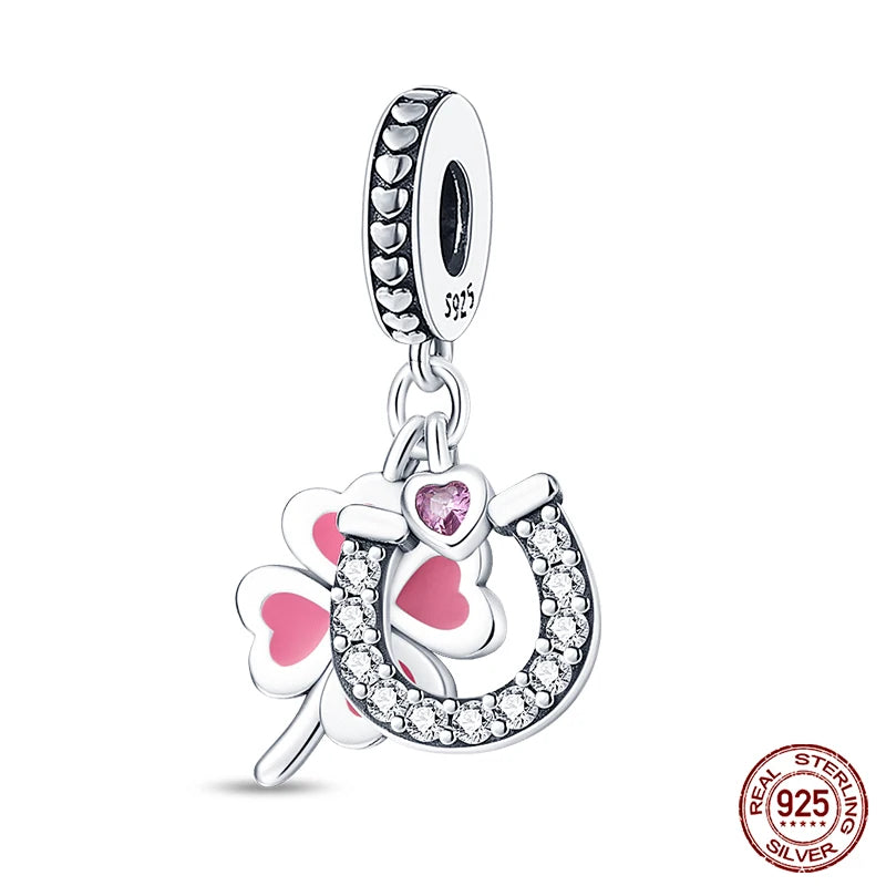 Fashion Bee Astronaut Eiffel Tower 925Silver Charms Beads  Original Bracelet Fine DIY Jewelry 912349723-400S