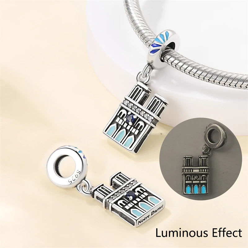 Original Design Charms Famous Attractions series pendant 925 Sliver Bracelet bead DIY Jewelry Gifts 912349723-C