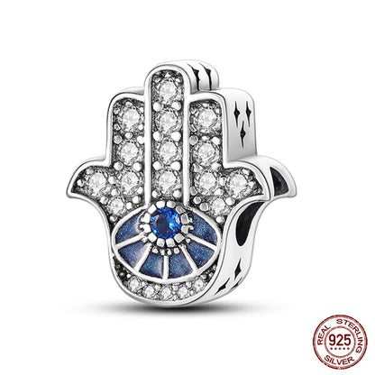 Classic Devil's Eye Charms Beads Original Bracelet Fine DIY Jewelry 925 Sterling Silver 912349723-700S