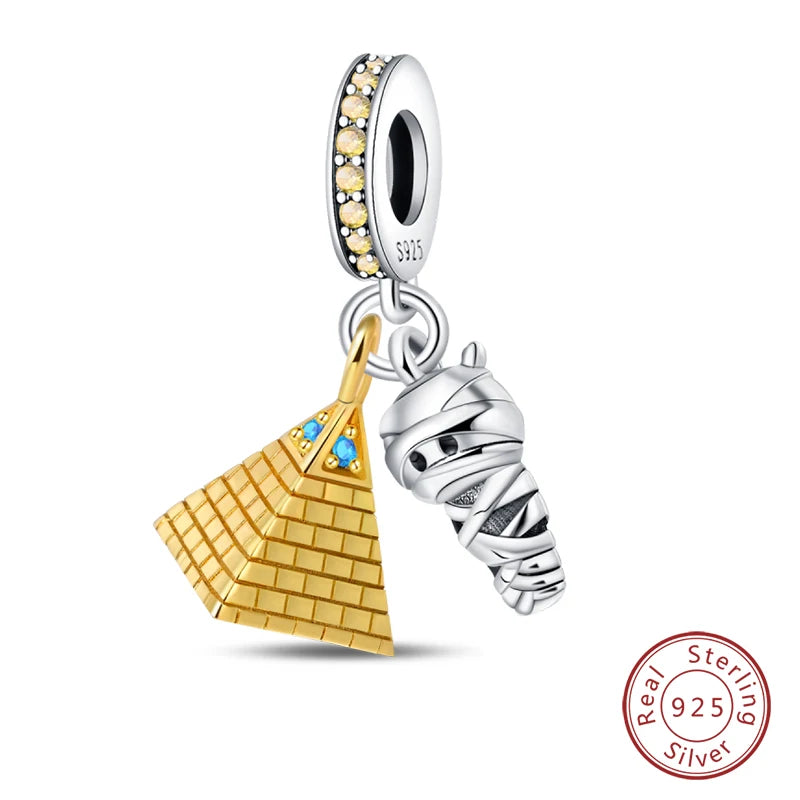 Original Design Charms Famous Attractions series pendant 925 Sliver Bracelet bead DIY Jewelry Gifts 912349723-C