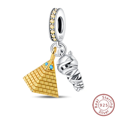 Original Design Charms Famous Attractions series pendant 925 Sliver Bracelet bead DIY Jewelry Gifts 912349723-C