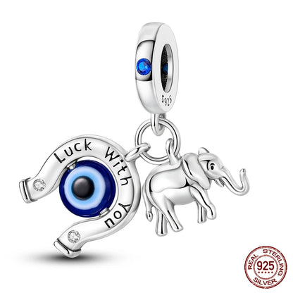 Classic Devil's Eye Series Original Charms Beads  Bracelet DIY 925 Silver 912349723-KJC066