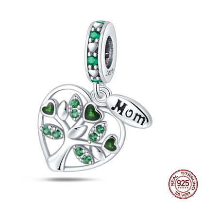 Lucky Four Leaf Clover Series Charms Beads  Original Bracelet Fine DIY Jewelry 925 Sterling Silver 912349723-500S