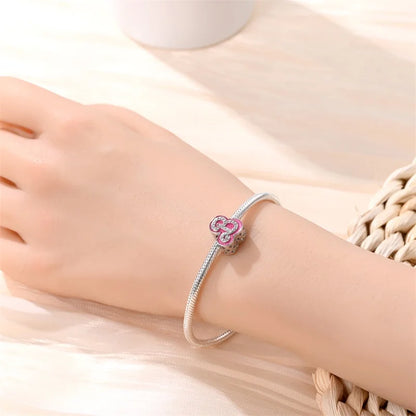 Fashion Pink Princess Skirt Bag Lipstick Charms Beads Original Bracelet Fine DIY Jewelry 925 Sterling Silver 912349723-900S