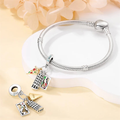 Original Design Charms Famous Attractions series pendant 925 Sliver Bracelet bead DIY Jewelry Gifts 912349723-C