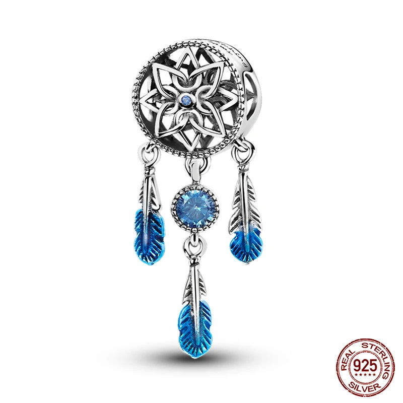 Fashion Bee Astronaut Eiffel Tower 925Silver Charms Beads  Original Bracelet Fine DIY Jewelry 912349723-400S