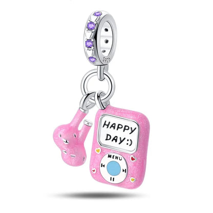 Fashion 925 Sterling Silver Music Series Charms Beads  Original Bracelet Fine DIY Jewelry 912349723-C