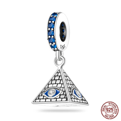 Fashion Bee Astronaut Eiffel Tower 925Silver Charms Beads  Original Bracelet Fine DIY Jewelry 912349723-400S