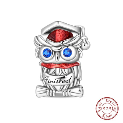 Fashion Bee Astronaut Eiffel Tower 925Silver Charms Beads  Original Bracelet Fine DIY Jewelry 912349723-400S